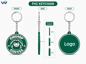 <span class=keywords><strong>Portachiavi</strong></span> Personalizzato in PVC Morbido 2D 3D, Personaggio Cartoon Carino in Silicone, Regalo Promozionale Aziendale o di Compleanno - Product Image 4