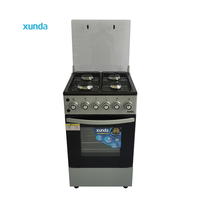 Cuisinière à gaz combinée Xunda, machine de cuisine tout-en-un, four indépendant multifonctionnel, cuisinière à gaz 4 brûleurs avec four et grill