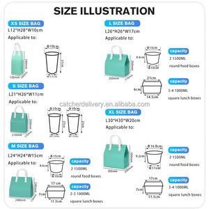 Bolsa Térmica Aislante Desechable Personalizable, Bolsa Refrigerante con Forro de Papel de Aluminio No Tejido, Venta al por Mayor para Bolsas de Comida para Llevar, como Té con Leche - Product Image 3