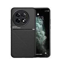 Support magnétique pour voiture en cuir PU mat avec coque arrière pour OnePlus 15 13 13R 13T 12 / Ace 5 Ultra / Racing / Ace 5 3 2 Pro / Nord 5 CE5