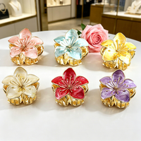Accessoires pour cheveux élégants de haute qualité pour enfants, style européen et américain, pince à cheveux en alliage en forme de fleur et de requin