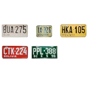 Placa de Matrícula Personalizada de Sublimación Directa de Fábrica, Placa de Matrícula con Número de Señalización de <span class=keywords><strong>Bolivia</strong></span> - Product Image 3