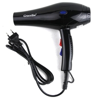 Sèche-Cheveux Ionique Léger pour Voyage et Maison, 3 Réglages de Vent, Fonction Air Froid, Avec 5 Accessoires