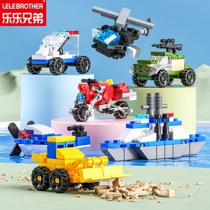 Lele Brother Creative 30 modèles de voiture City Guard Alliance blocs de construction à petites particules modèle jouet couleur sac emballage 6 ans et plus - Product Image 4