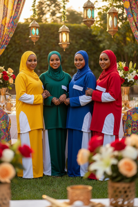 Nouvelle Robe Élégante pour <span class=keywords><strong>Femme</strong></span>, Tendance et Très Vendue, Style Moyen-Orient, Ample, à Paillettes, avec Foulard, Imprimé Africain - Product Image 6