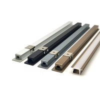 Profilé en aluminium linéaire LED encastré YG-F031 10*15mm avec diffuseur blanc laiteux pour éclairage de meuble