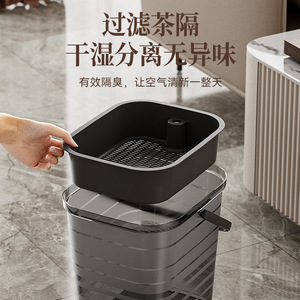 <b>Tea</b> Bucket Square <b>Plastic</b> With Lid Leak Proof For Kung Fu <b>Tea</b> <b>Set</b> Accessory Afternoon <b>Tea</b> Use - Product Image 3