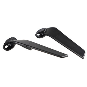 Rétroviseur de moto avec spoiler 20,5 cm en plastique noir plat pour amélioration de moto de rue - Product Image 3