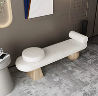 Tabouret à chaussures en bois de Style nordique créatif ménage Long banc pour manger canapé assis chambre lit fin salon appartement hôtel