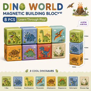 Cubes magnétiques Magic Cube, 15 pièces, 4,2 cm, blocs de construction créatifs pour enfants de 18 mois et plus, jouet éducatif STEM - Product Image 5