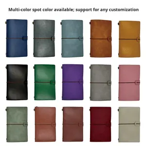 Carnet personnalisé A6 rétro nostalgique en similicuir avec reliure à anneaux, résistant à l'eau et à la saleté, journal de voyage <span class=keywords><strong>TN</strong></span> personnalisable - Product Image 1