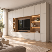 Meuble TV moderne de luxe sur mesure avec tiroirs de rangement, meuble TV en bois pour salon, mobilier de maison