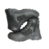 Chaussures tactiques d'extérieur à lacets avec fermeture éclair, en cuir de vachette à changement de couleur activé par la chaleur, semelle intermédiaire en EVA et semelle extérieure en caoutchouc, pour l'été et l'hiver