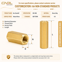 RuiLi Verified Brass Hex Standoff M3-8 H59 Material Female Female Threaded Spacer Drone Frame for PCB Motherboard Mounting Bolt