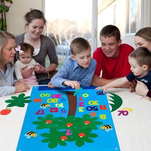 Tablero de Fieltro Ecológico con Letras y Números para Niños, Educación Temprana, Narración de Cuentos, Preescolar, Enseñanza de Historias, Juego en Casa y en el Aula - Product Image 4