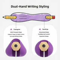 Poignées ergonomiques en silicone pour crayons – Correcteur de posture d'écriture souple pour enfants et adultes – Aide à l'écriture pour mains gauches et droites – Vente en gros