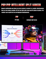 Monitor LCD Curvo Ultraancho de 34 Pulgadas con Retroiluminación LED, Frecuencia de Actualización de 144 Hz, Panel VA, HDR HD para Juegos de Computadora, para Computadora de Escritorio y Portátil