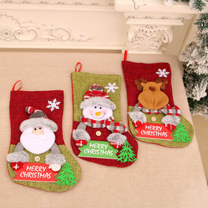 Nueva Bolsa de Regalo Navideña Grande para Envíos Internacionales, Bolsa de Dulces para Niños, Bolsa de Regalo con Dibujos Animados, Calcetines Navideños con Letras - Product Image 2