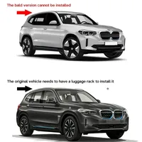 SHITURUI 2 barres de toit pour BMW X3/IX3 (G01 F97) SAV [2017-2024] en alliage d'aluminium, capacité de charge de 100 kg, porte-bagages de toit