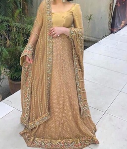 stylish Party-Wear Indian/Pakistani Beautiful embroidery work on top & Lehenga dress for party/Wedding wear -2020 - Product Image 1