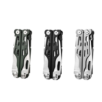 Pince multifonction PioneerEDC 18 en 1 en acier inoxydable, multi-outils EDC avec couteau de poche et étui Oxford, outil utilitaire polyvalent