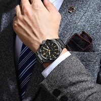 Reloj de Lujo para Hombre Poedagar 896, Original, Uso Diario, Resistente al Agua, Luminoso, de Acero Inoxidable, Reloj de Cuarzo para Hombre, Reloj Hombre, Montre