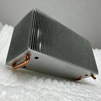 Tube de cuivre inséré radiateur de plaque froide radiateur de refroidissement par eau dissipateur thermique en aluminium usiné CNC