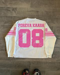 Haute qualité lourd deux pièces hommes sweats à capuche sweat impression personnalisée Logo en gros Hip Hop chemise à manches longues t-shirts connectés - Product Image 4