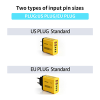 2026 Penjualan Terlaris 5 Port 240W USB C PD Charger Pengisi Daya Cepat Tipe C USB Pengisi Daya Ponsel dengan Kabel Pengisian Cepat