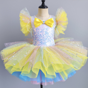 Vestido <span class=keywords><strong>de</strong></span> Princesa para Niñas, Falda <span class=keywords><strong>de</strong></span> Tul con Lentejuelas para <span class=keywords><strong>el</strong></span> Día <span class=keywords><strong>de</strong></span> Año Nuevo, Actuación del 1 <span class=keywords><strong>de</strong></span> Junio, <span class=keywords><strong>Baile</strong></span> <span class=keywords><strong>de</strong></span> Ballet, 100% Poliéster - Product Image 5