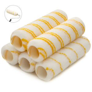 5 pièces tissu polyacrylique décoration murale décoration maison <span class=keywords><strong>plafond</strong></span> peinture réparation <span class=keywords><strong>rouleau</strong></span> outil motif peinture <span class=keywords><strong>rouleau</strong></span> couvre ensemble kit - Product Image 1