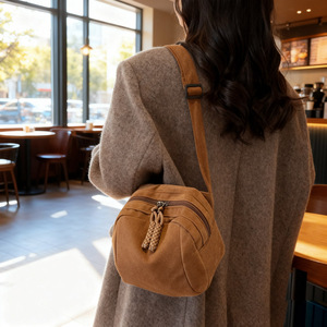 Nouvelle pochette à monnaie en velours côtelé pour femmes, style coréen, sac à bandoulière minimaliste, petit sac à bandoulière tendance - Product Image 2