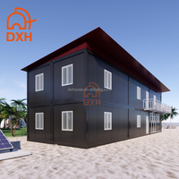 Casa Contenedor Modular Económica, Cabaña Prefabricada de Acero, Fácil Reubicación, Campamento Temporal para Base de Proyectos
