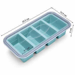 Boîte à bento moderne minimaliste en silicone, très vendue, 4 compartiments, avec marquages ML intégrés, pour le stockage quotidien des aliments des adultes - Product Image 2