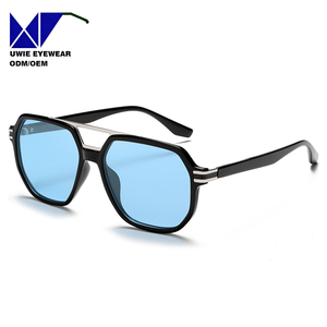 Gafas de Sol Polarizadas de Lujo TR90 Modelo 3123 para Hombre y Mujer, Diseño Clásico de Doble Puente, Logotipo Personalizado, Lentes TAC Rojas y Azules - Product Image 2
