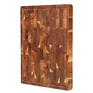 Juego de Tablas de Cortar de Fibra de Madera de Acacia Natural, Tabla de Cortar de Madera para Cocina con Ranura para Jugos y Asa Interior - Product Image 4