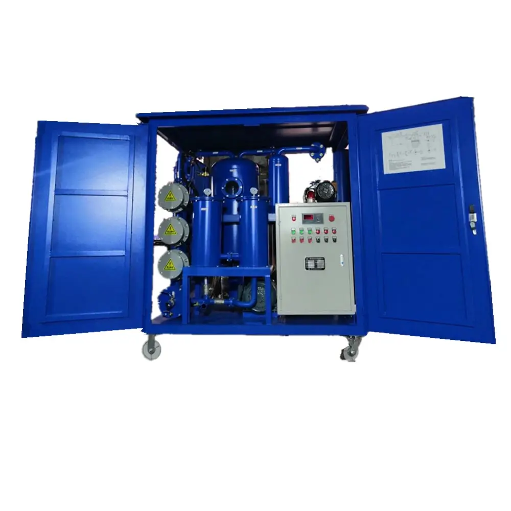 Vacuum Dehydration Degassing Enclosed Type Waste Transformer Oil Purifier