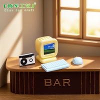 Téléviseur rétro micro-paysager, console de jeux, chambre d'enfant, articles décoratifs DIY, accessoires suspendus, mini ornements de bureau