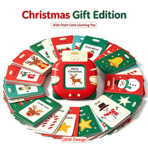 Tarjetas Interactivas de Navidad Personalizadas al por Mayor, Set de Regalo Festivo, Lector Bilingüe, Plástico ABS EN71 ASTM, Recargable, Educativo - Product Image 1