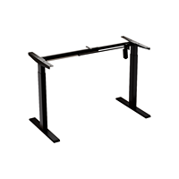 Mobilier de bureau à domicile Table élévatrice moderne à moteur unique et à 2 sections Table d'étude avec support intelligent Bureau électrique réglable