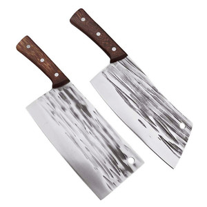 Chinese-<b>style</b> hammered kitchen knife, household chopping knife, stone-washed rust-proof stainless steel dual-purpose knife, - Product Image 5