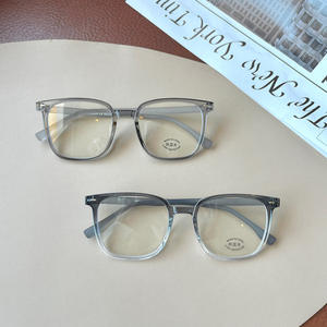 Monturas de gafas Qianai Square TR90 para mujer, lentes anti luz azul, montura completa, color marrón L3 30204 - Product Image 4