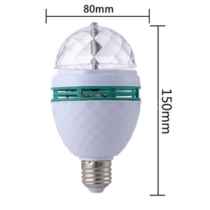 6W LED ampoule de scène LED cristal boule magique RVB Mini rotatif Disco fête DJ effet de noël boule projecteur lumières ampoule <span class=keywords><strong>E27</strong></span> - Product Image 3