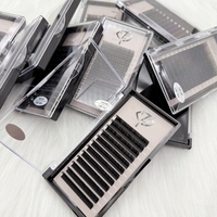 SEVEV PLUS ONE CASHMERE Extensions de cils en plateau, faites à la main, en PBT, véganes, sans cruauté, volume naturel, douces, faciles à éventaillement