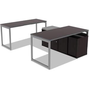 Tablero de Mesa Reversible Alera en Laminado Color Espresso/Nogal, 59.38w X 23.63d, Rectangular, para Mesas de Conferencia - Product Image 3
