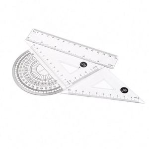 Regla Recta de Geometría Matemática Transparente con Logotipo Personalizado, Precio de Fábrica, Herramientas de Medición de Plástico de 30 cm - Product Image 1