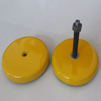 Patins de nivellement anti-vibration en caoutchouc robuste pour machines CNC et tours, pieds réglables en hauteur et amortisseurs de chocs