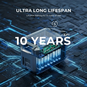 3600W Emergency Energy Storage Supply Battery Capacity to 16kWh Home Backup <b>Solar</b> <b>Generator</b> Portable Power Station - Product Image 6