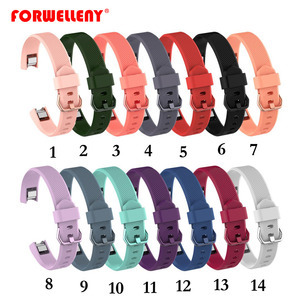 Doble Color de silicona suave de la banda de muñeca correa para <span class=keywords><strong>Fitbit</strong></span> <span class=keywords><strong>Alta</strong></span>/<span class=keywords><strong>Alta</strong></span> <span class=keywords><strong>HR</strong></span>/Ace inteligente pulsera ajustable - Product Image 2