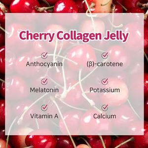 Gelatina de Colágeno de Cereza de Alta Calidad OEM/ODM de Marca Privada, Reabastece la Piel y el Cabello Saludable - Product Image 2